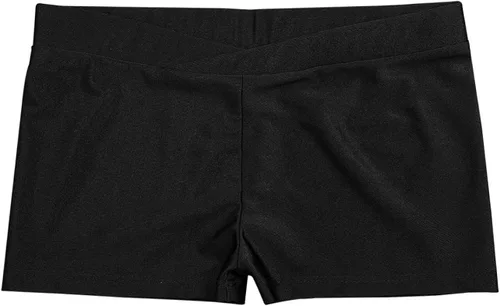 Miniatura 4 de Hedmy Pantalones cortos de gimnasia atléticos elásticos para niñas pequeñas