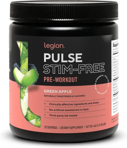 Miniatura 15 de Legion Pulse Suplemento previo al entrenamiento - Bebida de óxido nítrico natural para aumentar la energía, sin creatina, endulzada naturalmente