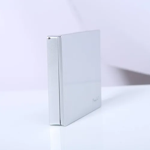 Miniatura 6 de Espejo de maquillaje con hojas de papel secante de aceite facial, té verde, 100 unidades, espejo de viaje cosmético plegable compacto plateado