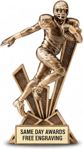 Trofeo de fútbol Checkmate de 6.5 pulgadas, grabado incluido (fútbol) | Custom Engraved, 6.5 Inches, Resin Award, Affordable Team Trophies,