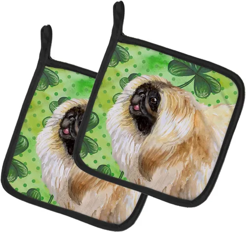 Miniatura 226 de Caroline's Treasures BB9655PTHD - Juego de soportes para ollas de cocina resistentes al calor, almohadillas calientes para horno, 7 1/2 x 7 1/2