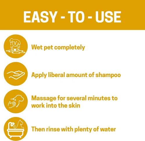 Miniatura 5 de Champú y acondicionador 2 en 1 para perros, extracto de caviar, aloe y bergamota para pieles sensibles, brillo profundo + desenredante, lavado