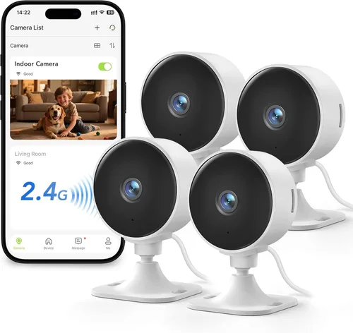 Miniatura 13 de Cámaras GNCC para seguridad del hogar, cámara de seguridad interior, cámara para perros con aplicación para teléfono, detección de movimiento 1080P