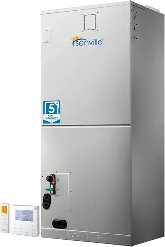 Miniatura 2 de Senville Sistema dividido de bomba de calor de aire acondicionado central de 2 toneladas 24,000 BTU, inversor, velocidad variable, 208/230V