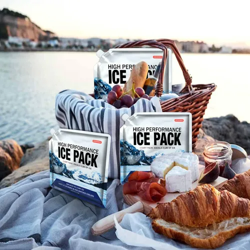 Miniatura 5 de Bolsas de hielo reutilizables para enfriadores, paquetes de congelador de gel de larga duración para bolsas más frías, lonchera, bolsa enfriadora