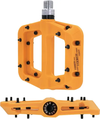 Miniatura 3 de FOOKER Pedales MTB para bicicleta de montaña, 3 rodamientos, antideslizantes, ligeros, de fibra de nailon, pedales de plataforma de bicicleta