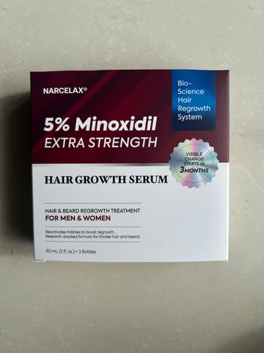 Miniatura 10 de Kit de crecimiento del cabello de minoxidil al 5% para hombres y mujeres: suero de tratamiento de regeneración de barba minoxidil extra fuerte
