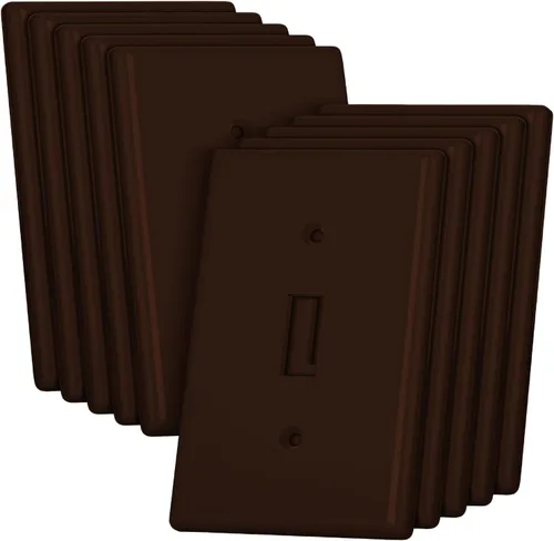 Miniatura 15 de Bates- Cubierta para interruptor de luz, cubiertas de placa de interruptor, paquete de 10, cubierta de interruptor de luz individual, 1 banda, Blanco