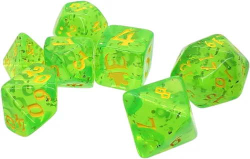 Miniatura 4 de Munchkin - Juego de dados poliédricos (negro/blanco)