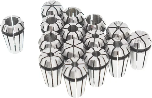 Miniatura 5 de waltyotur ER11 Juego de pinzas de resorte de 0.039-0.276 in y 1/8 pulgadas 1/4 pulgadas de acero al carbono para herramientas de torno de grabado