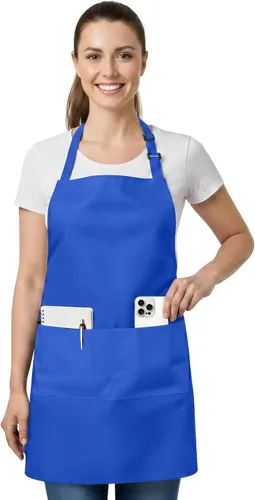 Miniatura 9 de Utopia Kitchen 1 Pack Bib Apron, Adjustable Cooking Apron with 2 Pockets, Water Resistant, Chef Kitchen Apron for Women Men