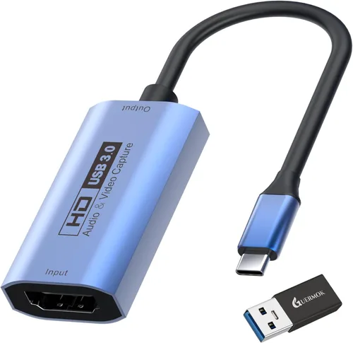 Miniatura 10 de GUERMOK Tarjeta de captura de video, USB 3.0 HDMI a USB-C dispositivo de captura, transmisión y grabación a 2K @30FPS 1080P @60FPS, compatible
