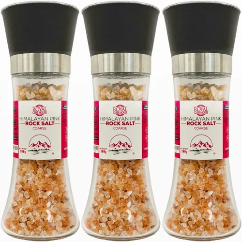 Miniatura 11 de Sal rosa del Himalaya de grano grueso a granel en frasco, cristales gourmet puros 100% naturales, contiene 84 minerales adecuados para exfoliantes