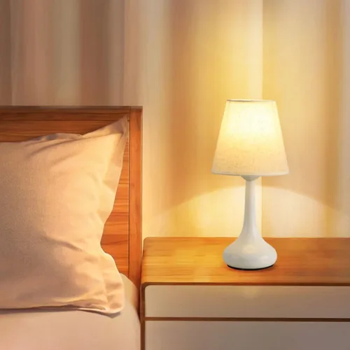Miniatura 8 de BGGJJ Lamp for Desk Retro Fabric Table Lamp Bedroom High-end Warm Atmosphere Bedside Table Lamp Desk Lamps for Home Office