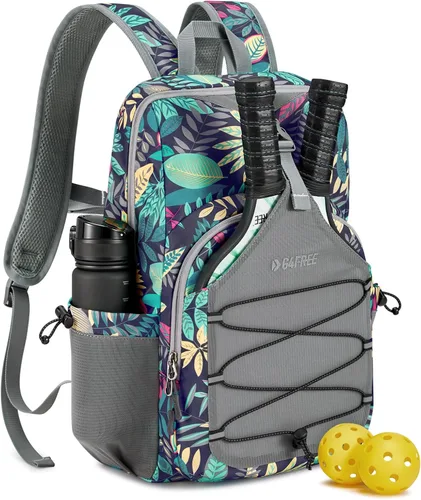 G4Free Bolsa de pickleball para mujeres y hombres, bolsa de pádel para 2 a 4 paletas, regalos para amantes del pickleball