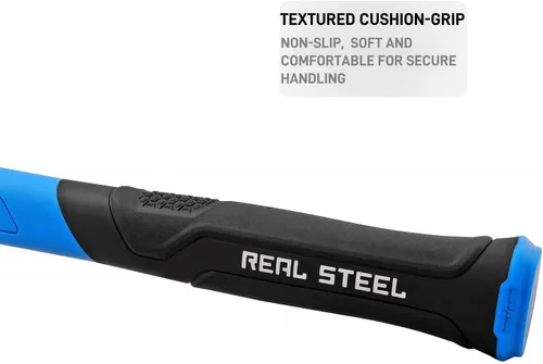 Miniatura 4 de Real Steel Martillo de bola 16oz, herramienta de metal de grafito encamisado forjado cabeza de acero martillo de bola Pein Hammer 0504