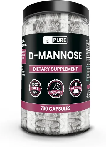 Miniatura 2 de PURE ORIGINAL INGREDIENTS D-manosa (730 cápsulas) sin magnesio o rellenos de arroz, siempre puro, verificado por laboratorio
