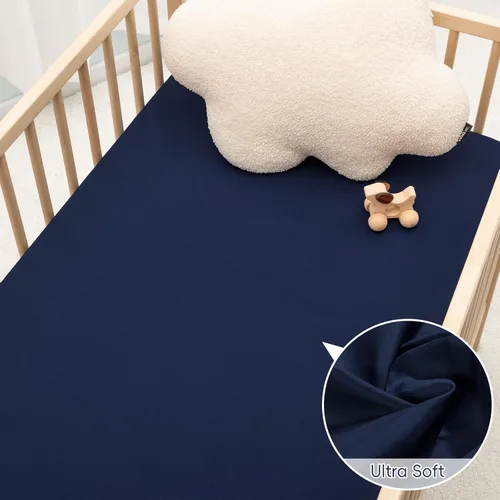 Miniatura 5 de PHF - Juego de 3 sábanas suaves ajustadas para cuna de dinosaurio, sábanas cómodas y transpirables para bebés, niños y niñas, 28 x 52 pulgadas, se