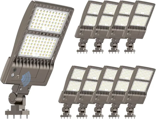 Miniatura 42 de KUKUPPO Luz LED de estacionamiento de 200 W, luz de poste de estacionamiento de grado industrial con certificación DLC UL, luz LED caja de zapatos