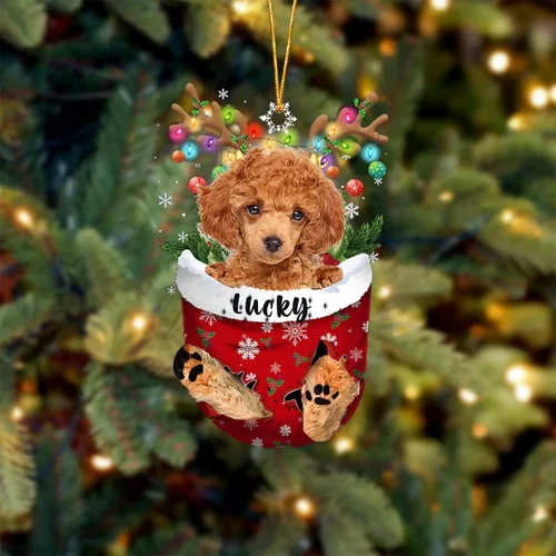 Miniatura 48 de Adorno de Navidad personalizado para perro Airedale Terrier en bolsillo de nieve, adorno para árbol de Navidad, idea de regalo para amantes