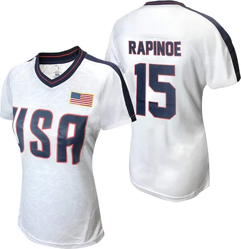 Icon Sports USWNTPA T Shirt – Official U.S. Women’s National Soccer Team Players Association USA Flag Football Tee Top