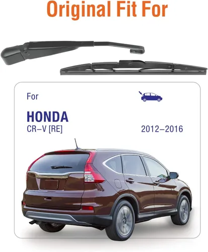 Miniatura 2 de Brazo de limpiaparabrisas trasero con aspas para Honda CRV 2016 2015 2014 2013 2012, limpiaparabrisas trasero original 76720-T0A-003 10"+13"+13