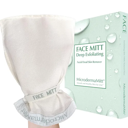 Miniatura 11 de MicrodermaMitt - Guante exfoliante corporal natural, elimina la piel muerta e impurezas