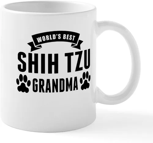 Miniatura 38 de CafePress Cute Shih Tzu Dog Mugs - Taza de café de cerámica de 11 oz (11.0 fl oz)