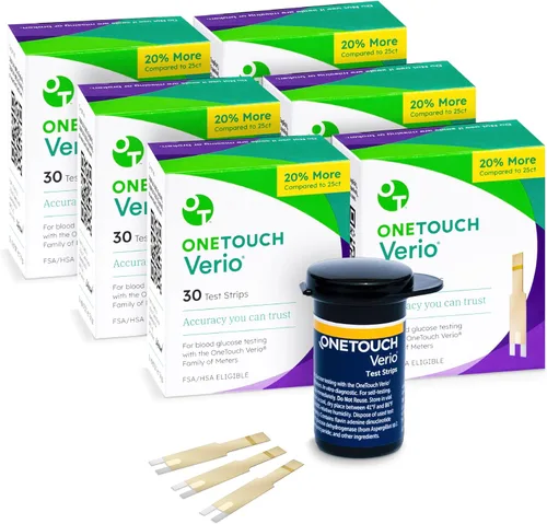 Miniatura 11 de OneTouch Verio - Tiras de prueba para diabetes, paquete de 60 unidades, para monitor de azúcar en sangre, pruebas de autoglucosa en el hogar, 2