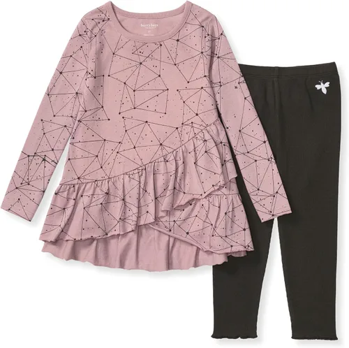 Miniatura 76 de Burt's Bees Baby Conjunto de camiseta y pantalón para bebé, túnica y leggings, 100% algodón orgánico