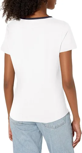 Miniatura 2 de Tommy Hilfiger Camiseta de algodón con logotipo gráfico para mujer