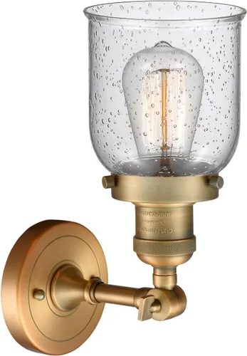 Miniatura 2 de Innovations 203-BB-G54 1 Aplique de luz, pantalla de campana pequeña, latón cepillado