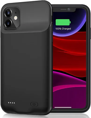 Miniatura 12 de Funda de batería para iPhone 8/7/6S/6/SE 2020/SE 3, 10000mAh Funda protectora de carga portátil recargable compatible con iPhone 8/7/6S/6/SE 2020/SE