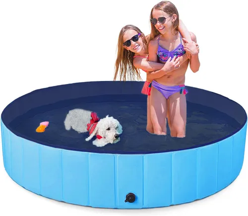 Miniatura 9 de Piscina plegable para perros, piscina para mascotas, piscina de natación para perros, piscina de natación para mascotas, PVC, antideslizante