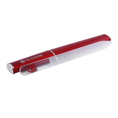 Lima de uñas de cristal premium con estuche, limas de uñas de cristal profesional, juego de manicura perfecto para mujeres, hombres y niños, juego