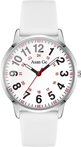 Miniatura 16 de Asan Ge Watches for Women, Fashion 3ATM Waterproof Minimalist Lightweight Easy-to-Read Analog Silicone Watch Suitable for Daily Work, Leisure