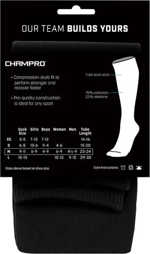 Miniatura 5 de CHAMPRO Calcetines deportivos de compresión multideporte para béisbol, softbol, fútbol, fútbol y todos los demás deportes