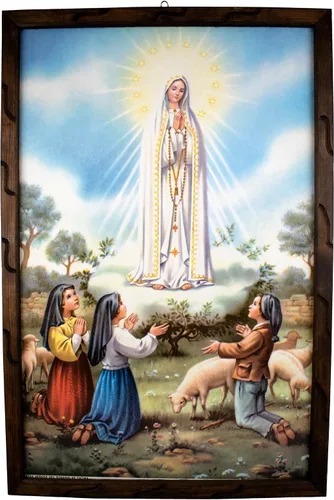 Miniatura 8 de Mrcjsales: imagen de Nuestra Señora de Fátima Virgen de Fátima, pintura al óleo, 24 x 36 pulgadas, 13 x 18 pulgadas, 10 x 12 pulgadas, imagen