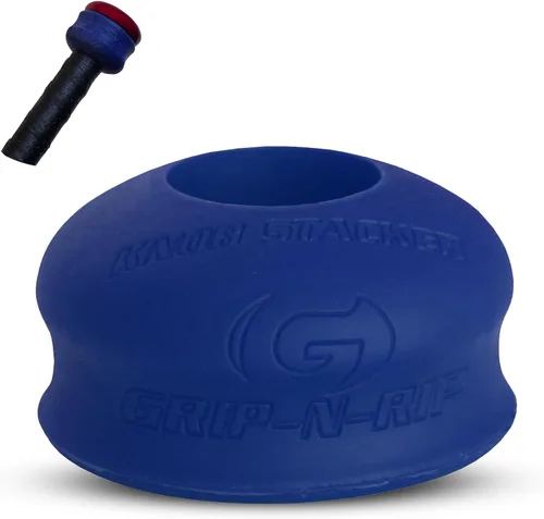 Miniatura 12 de Anillo de estrangulamiento de Grip-N-Rip para bate de béisbol/sóftbol con empuñadura de botón y apilable para un ajuste personalizado y comodidad