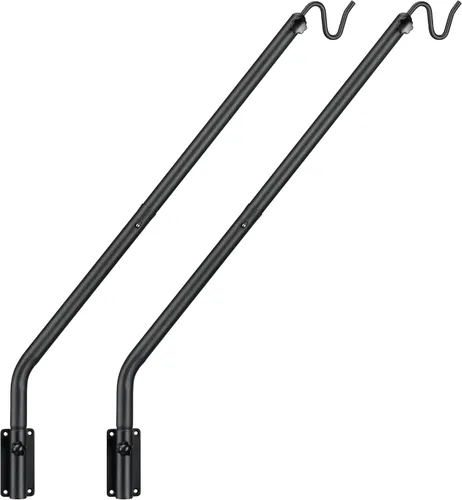 Miniatura 12 de Kingsyard Gancho de cubierta resistente de 10 pulgadas de tamaño medio - Ganchos de barandilla de cubierta de metal para colgar comederos