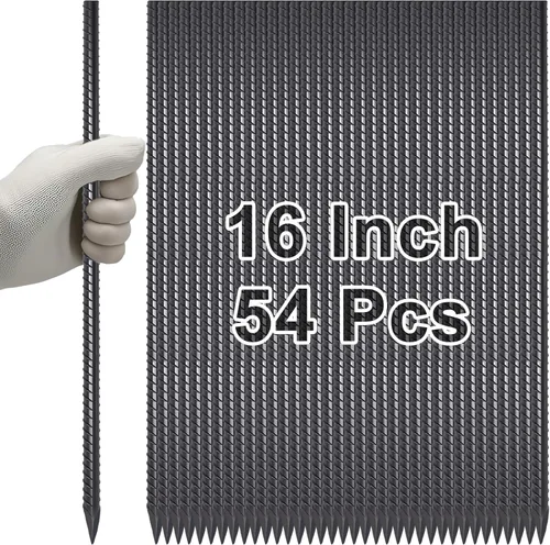 Miniatura 12 de VVOKGO - Juego de estacas de refuerzo de 24 pulgadas, estacas de forma recta para concreto, resistentes (8 piezas), estacas de acero de metal