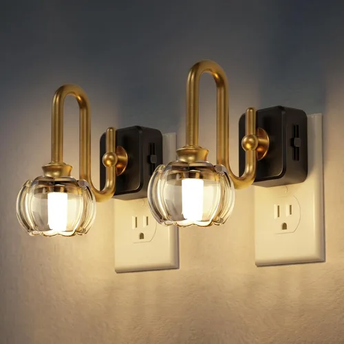 Miniatura 16 de JandCase Luz Nocturna, Luces Nocturnas Cambiantes de Color Enchufables en la Pared, Luz Nocturna RGB con Sensor de Luz, Luz Nocturna Enchufable