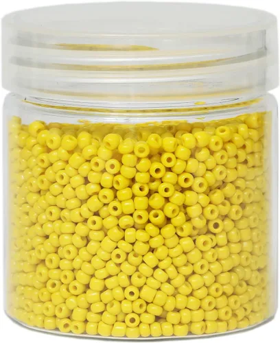 Miniatura 17 de Cuentas de semillas sueltas de color negro opaco, alrededor de 4000 piezas en caja 8/0 de vidrio para hacer joyas, agujero de 0.028 in (negro)