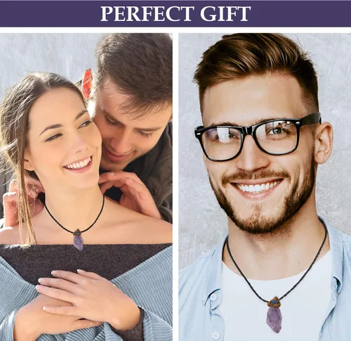 Miniatura 6 de SMOKY QUARTZ Pendant Chakra Necklace with Genuine Healing Crystal Stone, Crystals Jewelry for Women and Men, Girls, Boys, Handmade with Love