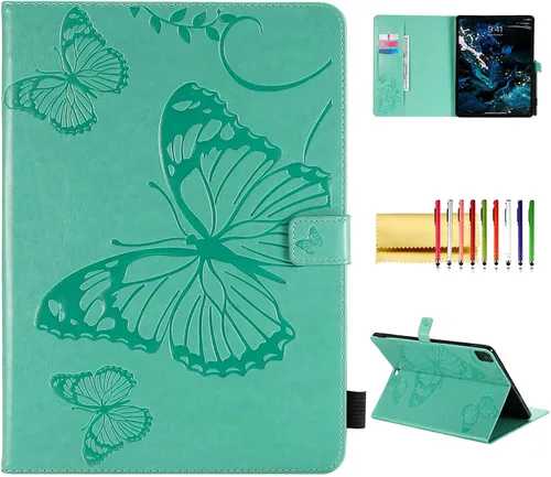 Miniatura 11 de Funda tipo folio para iPad Pro de 11 pulgadas 2018-2022, iPad Air de 11 pulgadas y 10.9 pulgadas, Techcircle Butterfly en relieve, funda inteligente