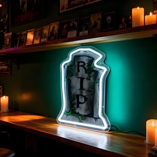 Miniatura 12 de C'est la vie Letrero de neón LED – Luz de neón blanca con texto en inglés «That's Life», alimentada por USB, decoración de mesa de pared