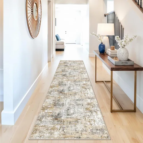 Miniatura 120 de Alfombra antideslizante lavable de 2 x 3 pies - Alfombra suave de pelo bajo para cocina, entrada y dormitorio - Tapete moderno para puerta