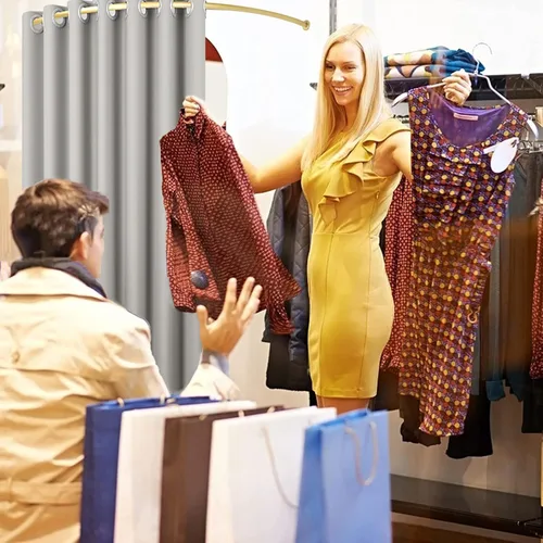 Miniatura 2 de TEENKON Tocador de tienda de ropa, 39 en vestidor utilizado en el centro comercial, boutique y oficina, vestuario montado en la pared de esquina