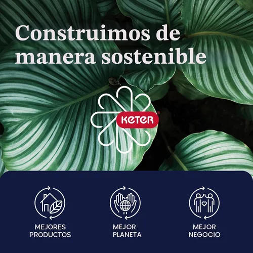 Miniatura 13 de Keter Baltimore - Bote de basura de resina de 38 galones para cocina al aire libre con tapa y bandeja de goteo para una fácil limpieza, perfecto
