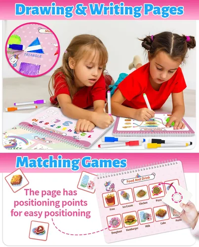 Miniatura 3 de Benresive Libro de actividades de aprendizaje preescolar Montessori para niños pequeños de 3 a 5 años, juguetes educativos sensoriales de viaje